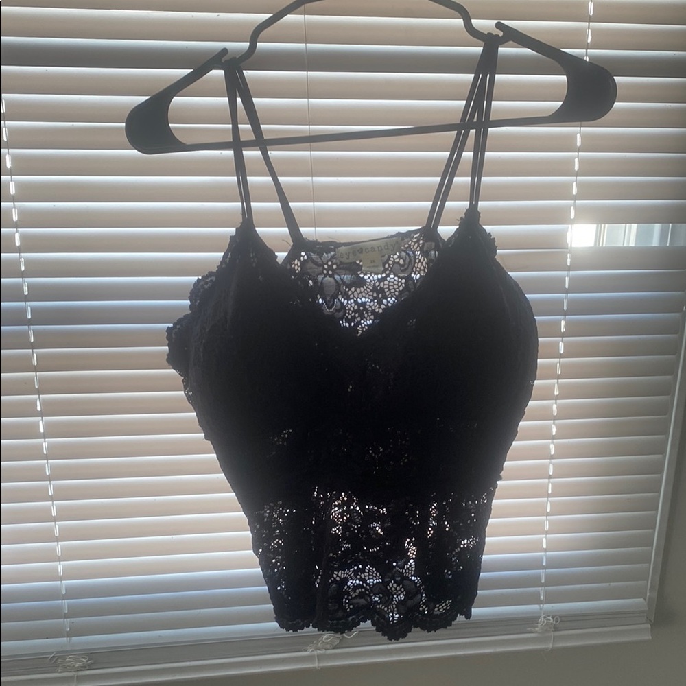 Eye Candy Black Lace Camisole